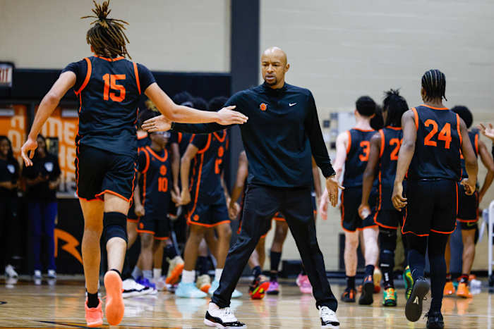 Douglass Oklahoma East St. Louis Illinois boys basketball December 16 2023 Nate Latsch 24978